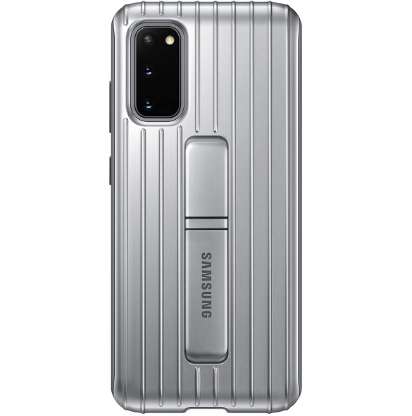 Samsung Stående Skal till Galaxy S20 - Silver EF-RG980CSE