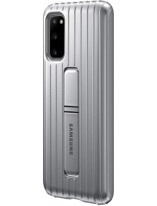 Samsung Stående Skal till Galaxy S20 - Silver EF-RG980CSE