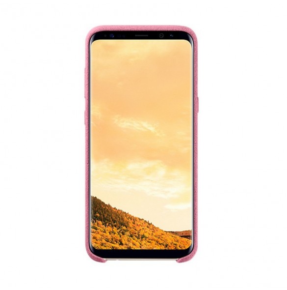 EF-XG955APE Samsung Alcantara Cover Skal för G955 Galaxy S8 Plus - Rosa
