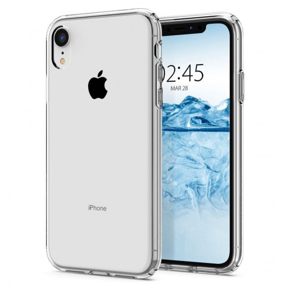 Spigen Liquid Crystal fallet täcker iPhone XR - Genomskinlig