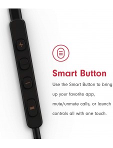 Pioneer Rayz Lightning-Powered Noise Cancelling Earphones with Smart Button and Companion App - Onyx