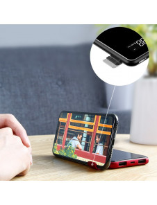 Baseus PPALL-EX01 - 8000mAh LCD Trådlös Laddare Strömbank För iPhone Xs Max, iPhone XR, Galaxy S9, Galaxy Note9