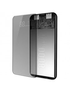 Baseus PPALL-EX01 - 8000mAh LCD Trådlös Laddare Strömbank För iPhone Xs Max, iPhone XR, Galaxy S9, Galaxy Note9