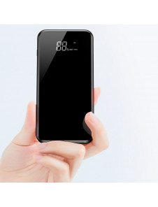 Baseus PPALL-EX01 - 8000mAh LCD Trådlös Laddare Strömbank För iPhone Xs Max, iPhone XR, Galaxy S9, Galaxy Note9