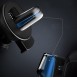 Baseus Gravity Car Mount Aluminium Phone Bracket Luftventilhållare för 4-6" Enheter - Svart