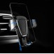 Baseus Gravity Car Mount Aluminium Phone Bracket Luftventilhållare för 4-6" Enheter - Svart