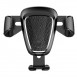 Baseus Gravity Car Mount Aluminium Phone Bracket Luftventilhållare för 4-6" Enheter - Svart