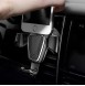 Baseus Gravity Car Mount Aluminium Phone Bracket Luftventilhållare för 4-6" Enheter - Svart