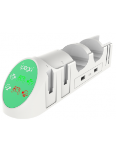 laddningsstation för en Nintendo Switch
du kan ladda 2x Joy-cons, 2x Nintendo Switch Pro-spelkontroller och konsol samtidigt