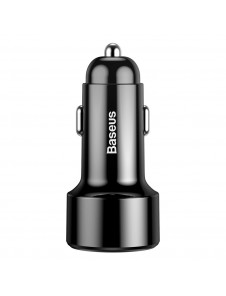 Baseus Magic Series PPS Car Charger with digital display USB Quick Charge 3.0 / USB Type C PD QC4+ 45W 6A - Svart