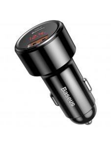 Baseus Magic Series PPS Car Charger with digital display USB Quick Charge 3.0 / USB Type C PD QC4+ 45W 6A - Svart