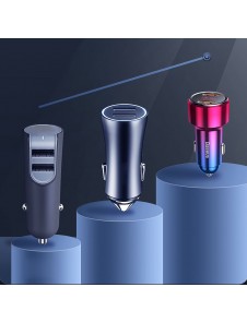 Baseus Magic Series PPS Car Charger with digital display USB Quick Charge 3.0 / USB Type C PD QC4+ 45W 6A - Svart